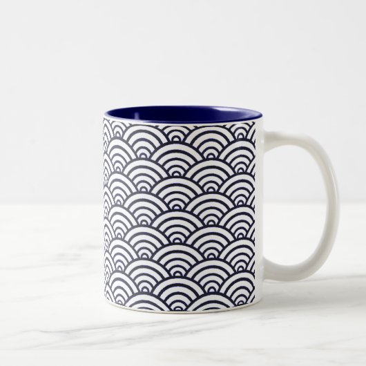 Tasse 2 Couleurs Mer de Seigaiha (Droit)