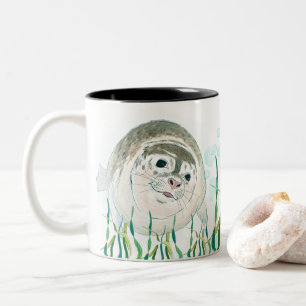 Tasse 2 Couleurs Mer Lion mignonne et baignade joyeuse