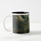 Tasse 2 Couleurs Mer orageuse avec le phare (Gauche)