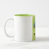 Tasse 2 Couleurs mercantour parc national France carte de l'affiche (Gauche)