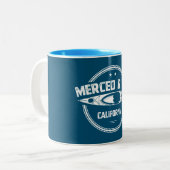 Tasse 2 Couleurs Merced River California Kayak (Devant gauche)