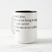 Tasse 2 Couleurs Merci (Devant gauche)