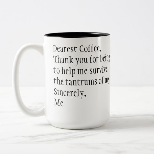 Tasse 2 Couleurs Merci (Gauche)