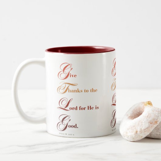 Tasse 2 Couleurs Merci (Avec donut)