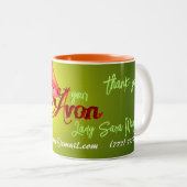 Tasse 2 Couleurs Merci Avon (Devant droit)