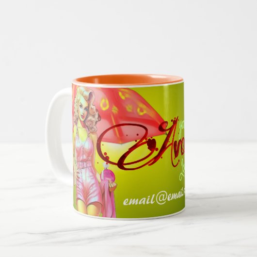 Tasse 2 Couleurs Merci Avon (Devant gauche)