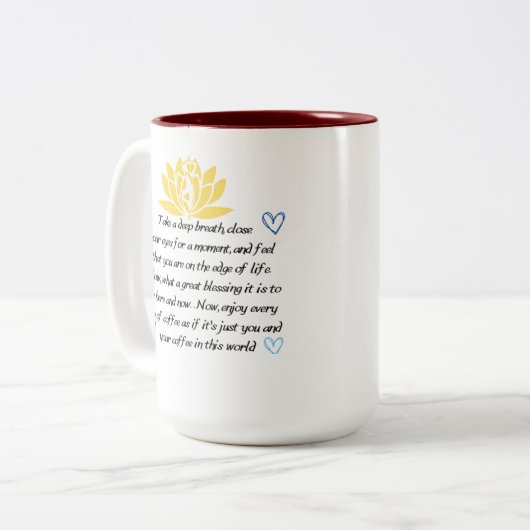 Tasse 2 Couleurs merci beaucoup d'affirmations (Devant gauche)