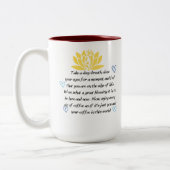Tasse 2 Couleurs merci beaucoup d'affirmations (Gauche)