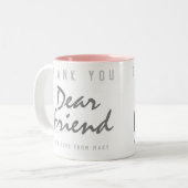 Tasse 2 Couleurs Merci Cher ami (Devant gauche)