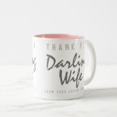 Tasse 2 Couleurs Merci chère épouse (Devant droit)