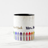 Tasse 2 Couleurs Merci Crayon Star Design pour enseignant (Centre)