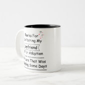 Tasse 2 Couleurs Merci De N'Avoir Pas Mis Mon Petit Amie À ... (Devant gauche)