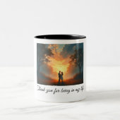 Tasse 2 Couleurs Merci d'être dans ma vie (Centre)