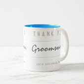 Tasse 2 Couleurs Merci Garçon d'Honneur (Devant droit)