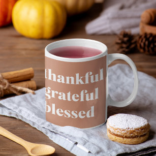 Tasse 2 Couleurs Merci gracieux béni   Thanksgiving