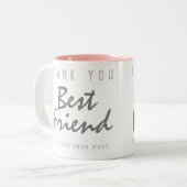 Tasse 2 Couleurs Merci meilleur ami (Devant gauche)