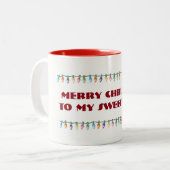 TASSE 2 COULEURS ***MERCI NOËL SWEETHEART** AVEC BOUE LUMIÈRE (Devant gauche)