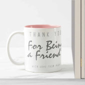 Tasse 2 Couleurs Merci pour être ami