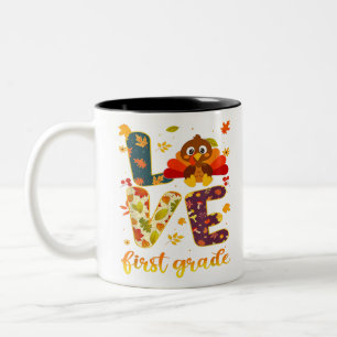 Tasse 2 Couleurs Merci Pour Mes Déchets De 1Ere Année Thanksgiving