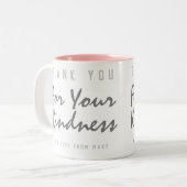 Tasse 2 Couleurs Merci pour votre gentillesse (Devant gauche)