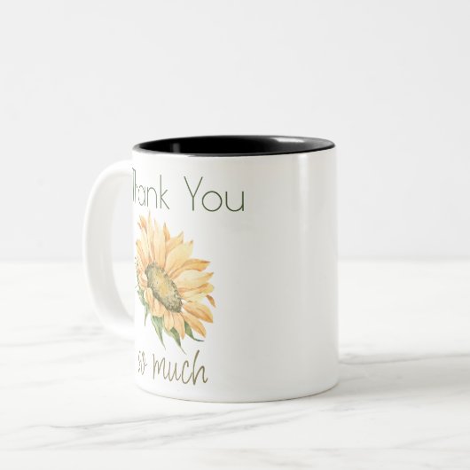 Tasse 2 Couleurs Merci tant apprécié (Devant gauche)