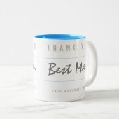 Tasse 2 Couleurs Merci Témoins de Mariage (Devant droit)