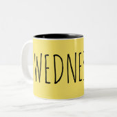 Tasse 2 Couleurs Mercredi || Collection Semaine (Devant gauche)