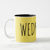 Tasse 2 Couleurs Mercredi || Collection Semaine (Gauche)