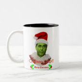 Tasse 2 Couleurs Merde Grinch de poulet (Gauche)