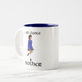 Tasse 2 Couleurs Mère de danse step Irlandaise - chaussure dure ble (Devant gauche)