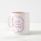 Tasse 2 Couleurs Mère de danse step Irlandaise - Rose (Devant gauche)