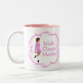 Tasse 2 Couleurs Mère de danse step Irlandaise - Rose (Gauche)