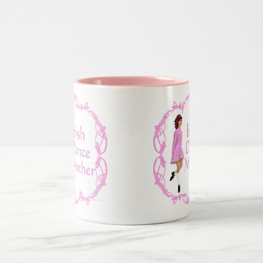 Tasse 2 Couleurs Mère de danse step Irlandaise - Rose (Centre)