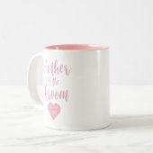 Tasse 2 Couleurs Mère de la chambre Élégant script rose (Devant gauche)