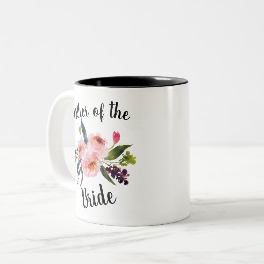 Tasse 2 Couleurs Mère de la mariée - (Devant gauche)