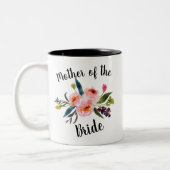 Tasse 2 Couleurs Mère de la mariée - (Gauche)