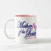 Tasse 2 Couleurs Mère de la mariée / papillon (Gauche)