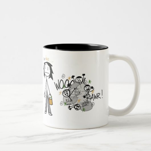 Tasse 2 Couleurs Mère des garçons (Droit)