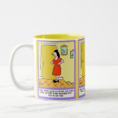 Tasse 2 Couleurs Mère dit à l'enseignant : "Vous devez aller à l'éc (Gauche)