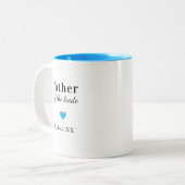 Tasse 2 Couleurs Mère du marié personnalisée (Devant gauche)