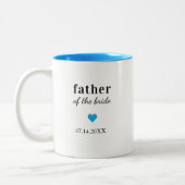 Tasse 2 Couleurs Mère du marié personnalisée (Gauche)