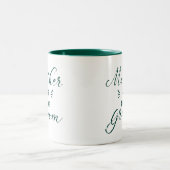 Tasse 2 Couleurs Mère du marié vert chêne (Centre)
