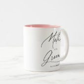 Tasse 2 Couleurs Mère Du Script Groom Chic (Devant droit)