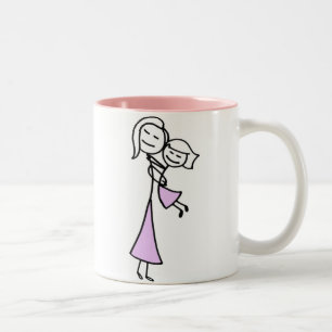 Tasse 2 Couleurs Mère et fille aimées