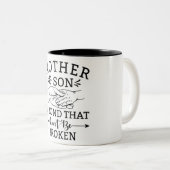 Tasse 2 Couleurs Mère Et Fils Inspirants (Devant droit)