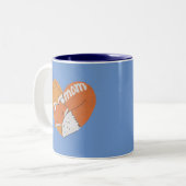 Tasse 2 Couleurs Mère Fox et bébé Fox amour (Devant gauche)
