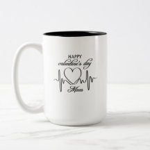 mère heureuse Sainte-Valentin