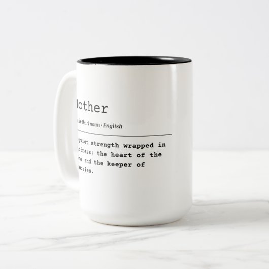 Tasse 2 Couleurs Mère - Une Force Tranquille (Devant gauche)