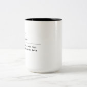 Tasse 2 Couleurs Mère - Une Main Réglée (Centre)