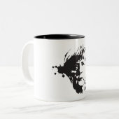 Tasse 2 Couleurs Merkel fou (Devant gauche)